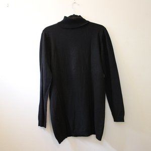 Black Turtleneck Long Sweater